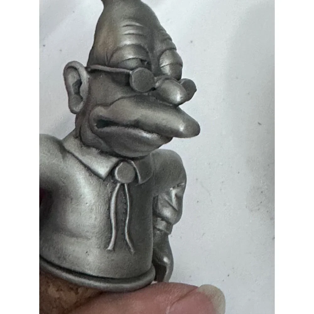Grampa Simpson Bottle Stopper &‎ Cork With Barrel Figure pewter 2000